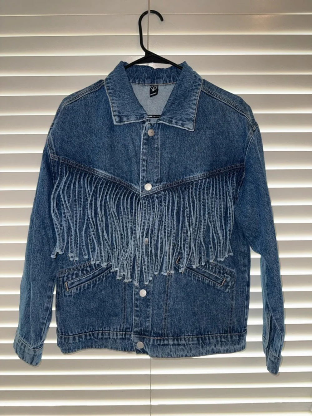 Windsor Blue Denim Jacket with Front Fringe - Picture 4 of 10